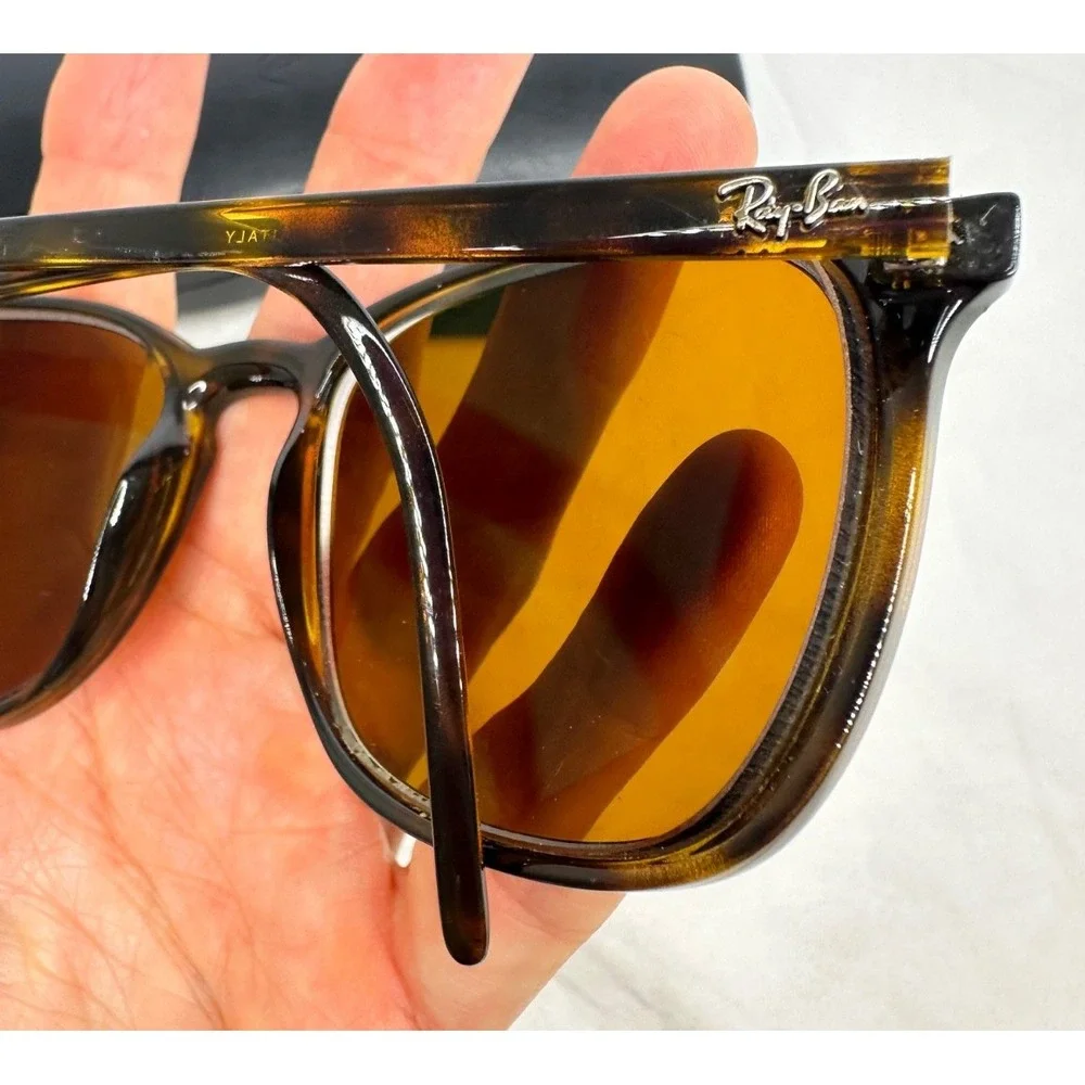 Ray-Ban Sunglasses Tortoise Frames Only RB 4387 710/73 56 18 145 Square Italy